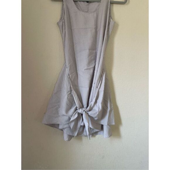 Anthropologie Samantha dru striped wrap tie front mini‎ dress size xs - Picture 2 of 8